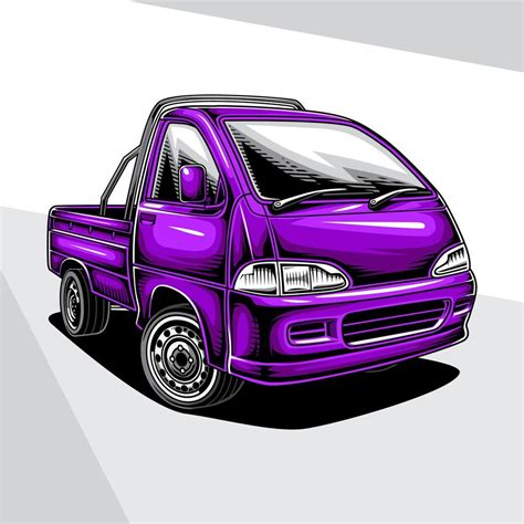 illustration of a mini pickup truck 8076761 Vector Art at Vecteezy