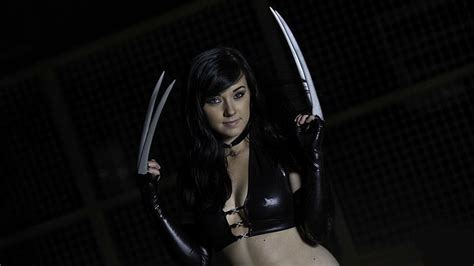 HD wallpaper: Women, Cosplay, X-23, weapon, sword, beautiful woman, one ...