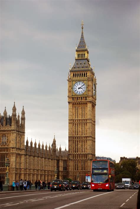 big, ben tower, city road, bus, cars, traveling, gray, white, CC0, public domain, royalty free ...