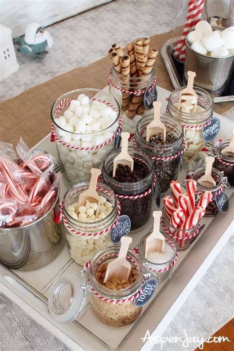 Hot Cocoa Bar Ideas for your upcoming Winter Party | Christmas hot chocolate bar, Christmas food ...