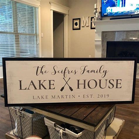 Custom Lake House Sign Lake House Decor Lake House Sign - Etsy | Lake ...