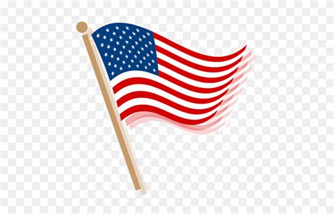 Waving American Flag Free Vector Gallery - Waving American Flag Clip Art - FlyClipart