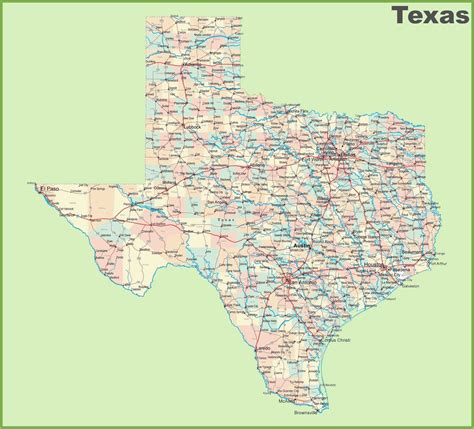 Map Of Texas Border | secretmuseum