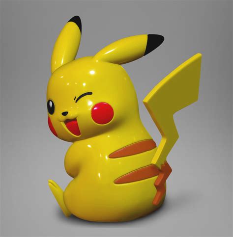 3d cute pikachu printing