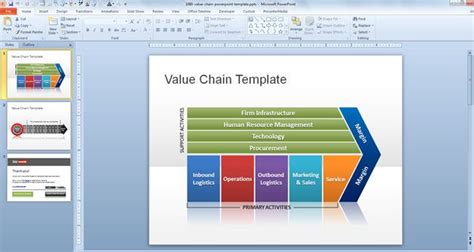 Free Value Chain PowerPoint Template - Free PowerPoint Templates - SlideHunter.com