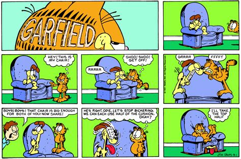 Garfield, September 1991 comic strips | Garfield Wiki | Fandom