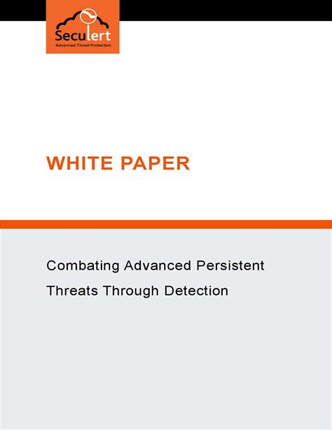 Combating Advanced Persistent Threats through Detection Free White Paper