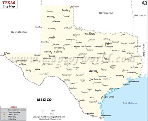 All Cities In Texas Map - Map Of West