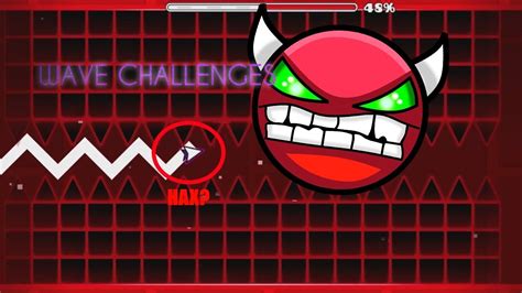 Geometry Dash 2.1 - Wave straight flying challenges! - YouTube