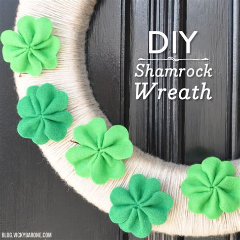 DIY Shamrock Wreath - Vicky Barone