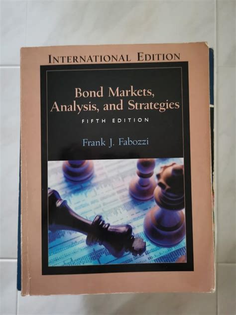 Bond markets, analysis and strategies, Hobbies & Toys, Books & Magazines, Fiction & Non-Fiction ...