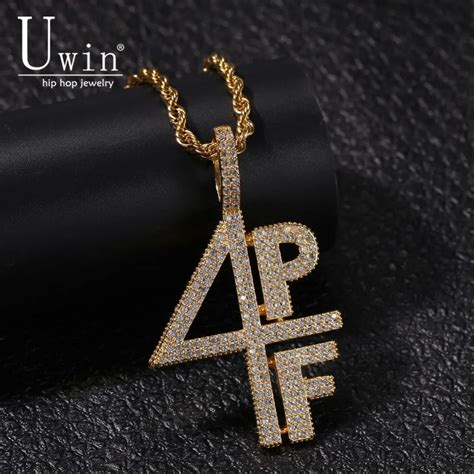 Uwin 4PF Pendant Cubic Zirconia Micro Paved Four Pockets Full LilBaby CZ Bling Iced Out Necklace ...