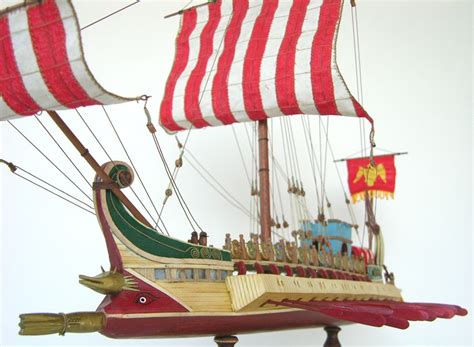 This is a Roman war ship–a trireme: Model of Roman Trireme | Civilization history, Roman empire ...