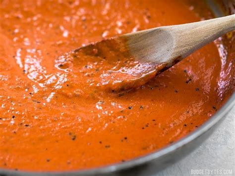 Creamy Roasted Red Pepper Sauce - Budget Bytes