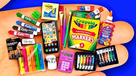 22 DIY MINIATURE SCHOOL SUPPLIES BACK TO SCHOOL 2020 - YouTube