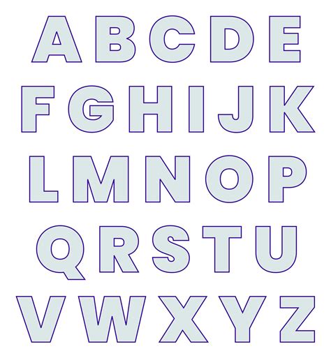 Printable Alphabet Stencils Free