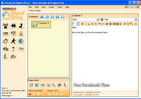 Digital Diary Download - Can keep a personal diary in electronic form