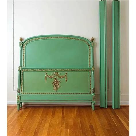 1930s Green Louis XVI Style Full Size Bedframe | Louis xvi style, French louis style, Bed frame