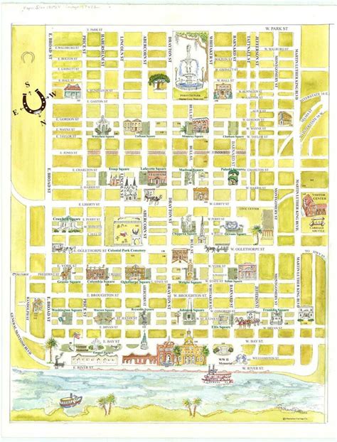 Map of Savannah | Plantation Carriage Company