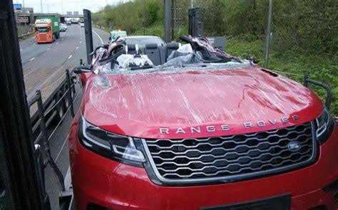 Bridge crash creates world's first Range Rover Velar convertible