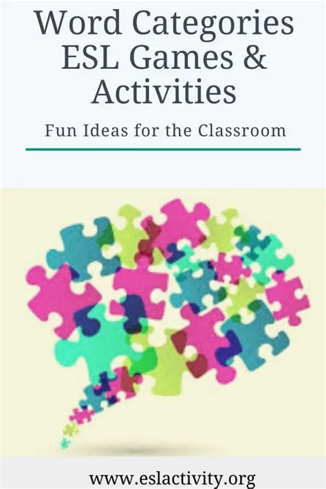 Word Categories Games & Activities for English Learners