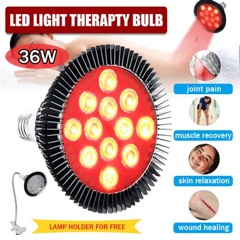 Red Light Therapy Lamp 36W 12LED Infrared Light Therapy Device Skin ...