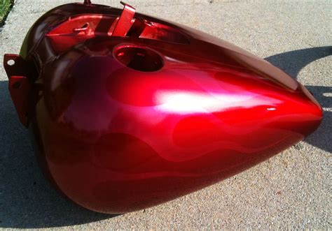 Ghost Flames Motorcycle Paint Job - Dallas Airbrush Custom Motorcycle Paint Jobs, Custom Paint ...