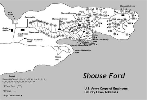 Lake Degray State Park Campsite Map - San Antonio Map