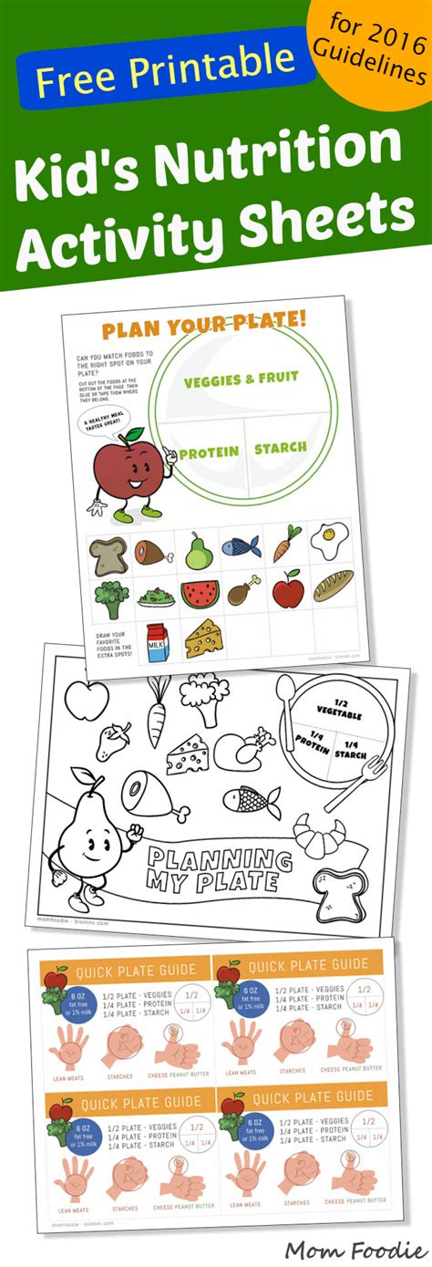 Printable Nutrition Activities for Kids - Mom Foodie