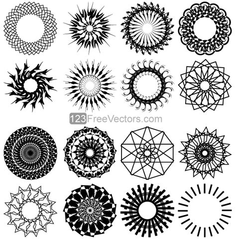 Geometric Circle Design Vector Art by 123freevectors on DeviantArt