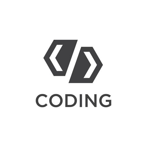 coding logo design template 4908013 Vector Art at Vecteezy