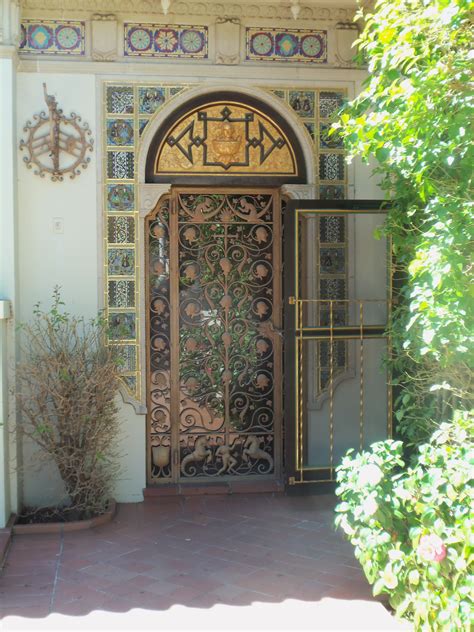 Hearst Castle--Guest House with Faces Door San Simeon, Hearst Castle, Carolingian, Medieval ...