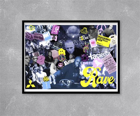 Rave Culture - Limited Edition print. Hacienda print, Clubbing Print, Rave print, Dance Music ...