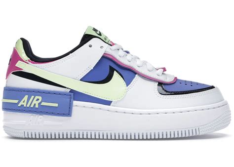 Nike Air Force 1 Shadow White Sapphire Barely Volt (W) - CJ1641-100