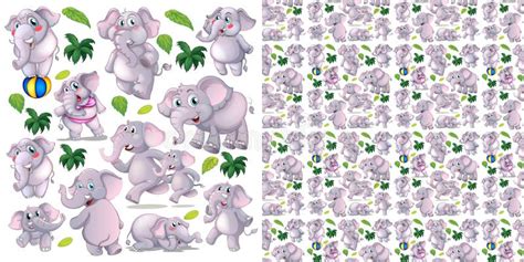 Cute Animals Cartoon Set on White Background Stock Illustration ...