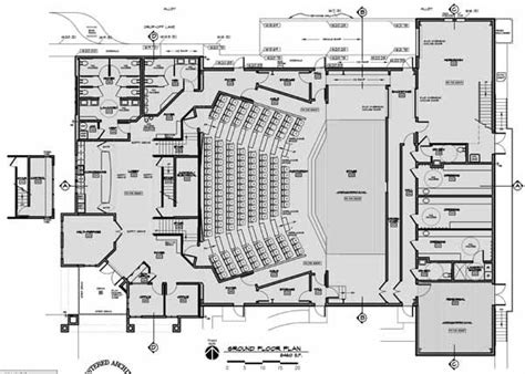 floor plan | Auditorium design, Auditorium architecture, Floor plans