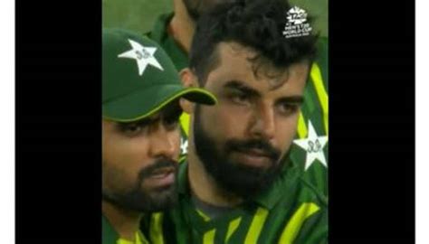 WATCH: Shadab Khan consoles CRYING Babar Azam after heartbreaking defeat to England in T20 World ...