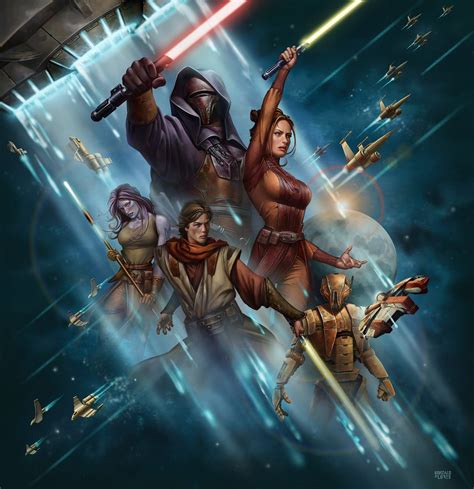 Star Wars RPG - Knights of the Old Republic Cover, Gonzalo Flores on ArtStation at https://www ...