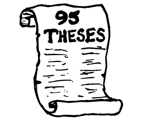 95 Theses Clipart