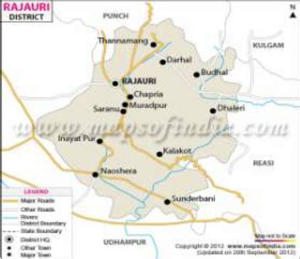 Map of Rajouri District, Jammu & | Download Scientific Diagram