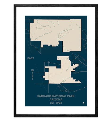 Saguaro National Park Map | National parks map, National parks, Glacier national park map