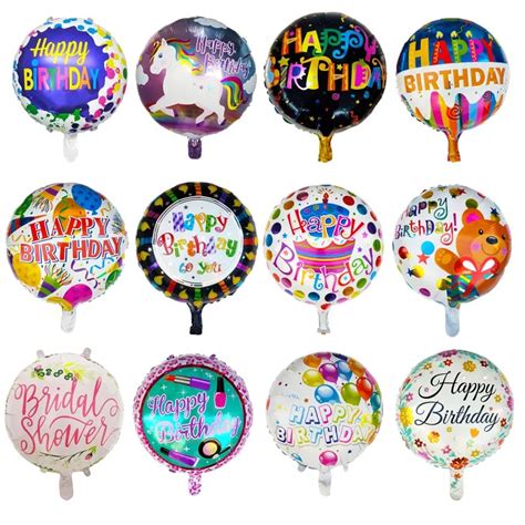 Aliexpress.com : Buy 5pcs happy birthday 18 inch celebration round ...