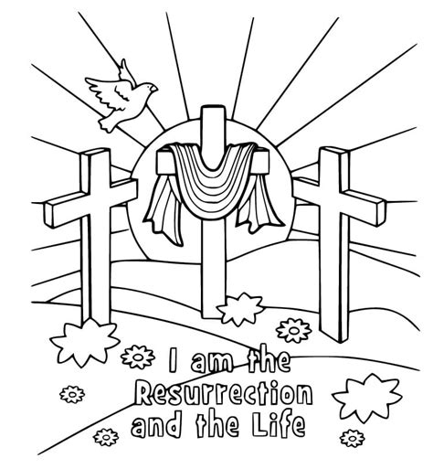 Resurrection Coloring Page