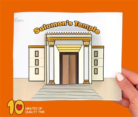 Solomon’s Temple – 3D Craft – 10 Minutes of Quality Time