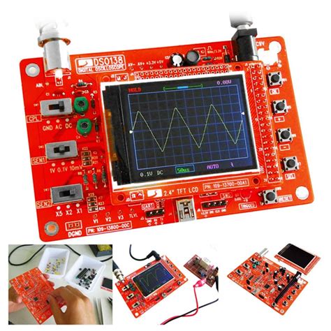 DSO138 Digital Oscilloscope DIY Kit DIY Parts for Oscilloscope Making ...