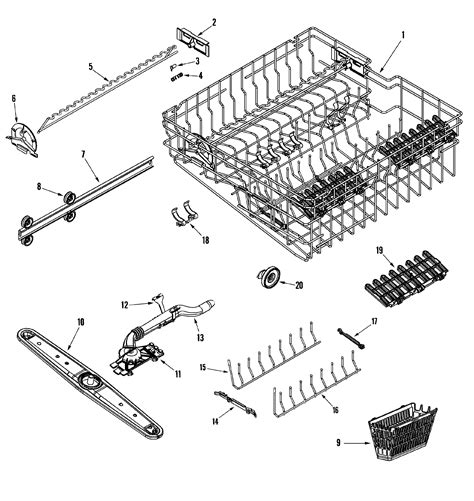 Maytag: Maytag Dishwasher Parts Diagram