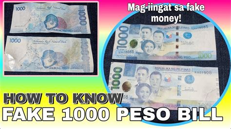 HOW TO SPOT FAKE MONEY | NEW 1000 PESO BILL | FAKE 1000 PESO BILL - YouTube