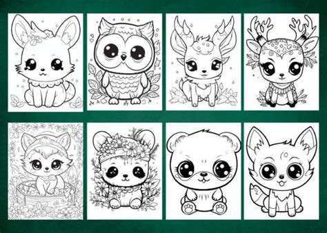 Cute Kawaii Animal Coloring Pages