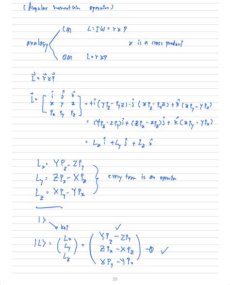 angular momentum operator (quantum mechanics) : r/PhysicsStepByStep