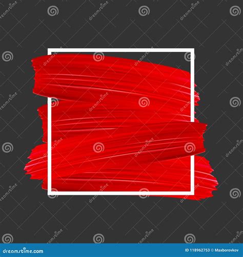 Background with Red Paint Brush Strokes. Stock Vector - Illustration of painted, gradient: 118962753